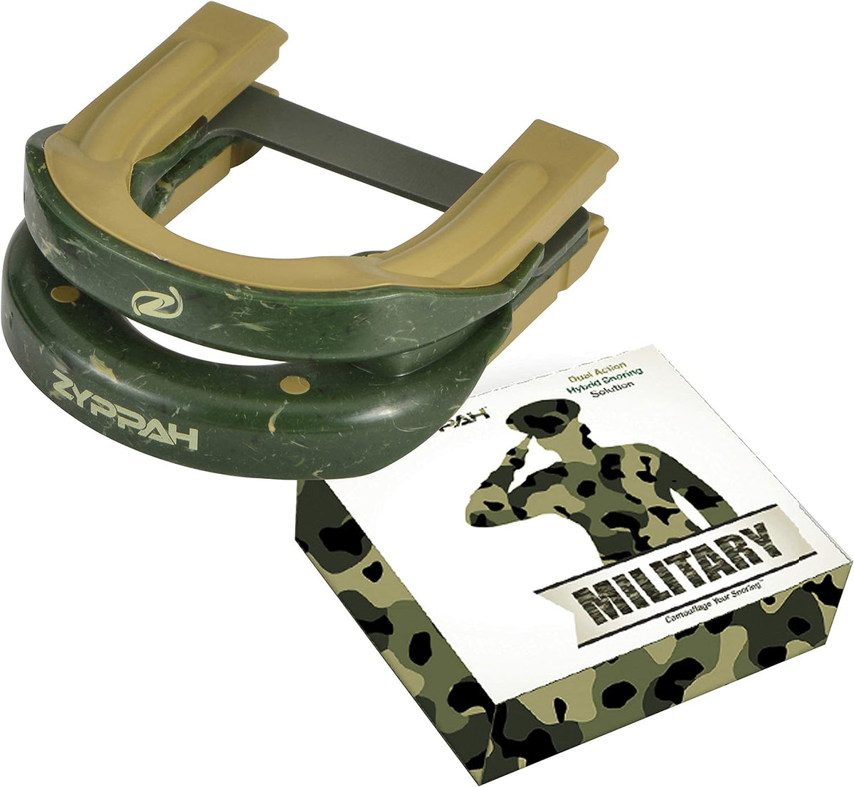 ZYPPAH Anti Snoring Hybrid Oral Appliance Mouthpiece Stop Snoring Sleep Aid Solution Snore Stopper Mouth Guard Device – Made in USA, FDA Cleared – Military