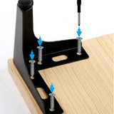 4 Inch Furniture Legs Modern Metal Cabinet Legs Set of 4, Furniture Feet Black Dresser Legs DIY Replacement Feet for Table Sofa Nightstand Chair Couch Ottoman Cabinet