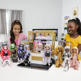 Rainbow High Rainbow Vision Royal Three K-pop ?C Minnie Choi (Pink Lavender) Fashion Doll. 2 Designer Outfits to Mix & Match w/ Microphone Headset & Band Merch Playset, Gift for Kids 6-12