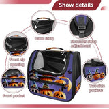 Halloween Pet Carrier Airline Approved Pet Carrier Bag Dog Carrier for Small Medium Cats Dogs Puppies Kitten