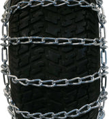 The ROP Shop Pair of 2 Link Tire Chains & Tensioners 23×10.5×12 for Snow Blowers, Lawn & Garden Tractors, Mowers & Riders, UTV, ATV, 4-Wheelers, Utility Vehicles