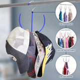 Belt Scarf Hanger Space Saving Organizer Hanging Multi Purpose Ties Shoe Rack Gym Bag Organizer Closet Organization EASYVIEW