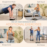 Lifepro TrimLite Vibration Plate Exercise Machine with Handlebars ?C Whole Body Vibration Machine, Ideal Lymphatic Drainage Massager ?C 99 Speed Levels, Bluetooth Speaker, Resistance Bands & Remote