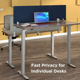 VaRoom – Desk Divider; Sound Proof Dividers – Privacy Shields for Student Desks and Desk Privacy Panels. Cubicle Wall, Desk Divider for Students and Office Divider (Light Grey, 48 W x 18??H)