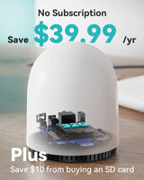 WUUK 2K Wireless Doorbell Camera with Free 32GB Local Storage Base Station, No Monthly Fee, Battery Powered Video Doorbell, Triple Motion Detection, Compatible with Alexa & Google