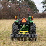 Titan Attachments 6 Landscape Rake for Compact Tractors, Quick Hitch Compatible