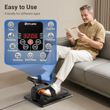 Elliptical Exercise Machine, Under Desk Ellipse Leg Exerciser for Home Office, Quiet Electric Seated Pedal Elliptical for Seniors with 12 Adjustable Speeds, Remoter, Footstraps