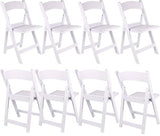 BTEXPERT Set of 4, Resin Folding Chair Vinyl Padded Seat Indoor Outdoor Lightweight Set for Home Event Party Picnic Kitchen Dining Church School Weddings