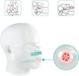 100pcs CPR Face Shield Mask Keychain Keyring Emergency Kit CPR Face Shields for First Aid or CPR Training (Red-100)