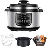 Geek Chef 12 in 1 Electric 8 Quart Oval Pressure Cooker Pot with LCD